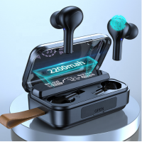 2020 New TWS Wireless Headsets Sports Waterproof With Microphone Stereo Charging Box Digital display Blue tooth Earphone