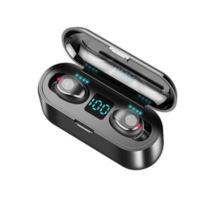 F9 2000mAh earphone superbass earphone wireless sport earbuds with power bank bluetooth stereo headphone